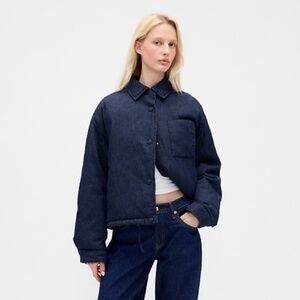 Denim Puffer Jacket XS